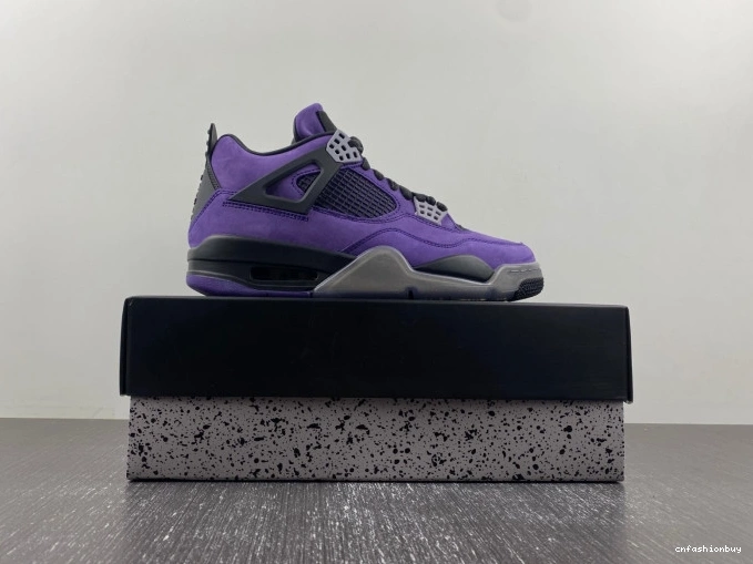 Travis Suede Jordan Purple Air 4 Scott x 1107